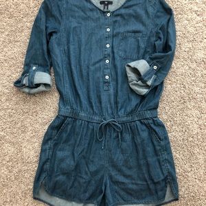 XS Gap Denim Shorts Romper